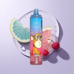 Blå Hindbær Kirsebær RandM Fumot Tornado 15000 Puffs 25ml