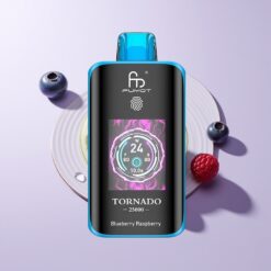 Blåbær Hindbær Fumot Tornado 25000 Puffs HD Skærm Type-C