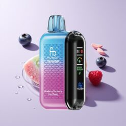 Blåbær Hindbær Hard Candy Fumot Tornado 20000 Puffs Dual Mesh Coil Smart Display