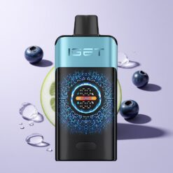 Blåbær Is IGET ONE 12000 Puffs Stor Bueret Farveskærm 2700 mAh