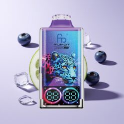 Blåbær På Is Fumot Leopard 40K Puffs 5% Nicotine Digital Tube Display