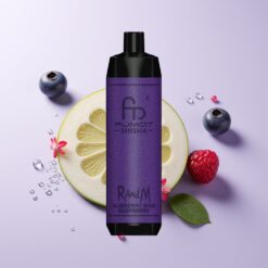 Blåbær Sur Hindbær RandM Fumot Shisha 10000 Puffs 18ml Type-C