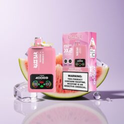 Blandede Bær - Vandmelon Is Razz Bar 40000 Puffs 1.0Ohm 2 Mesh Coil Type-C