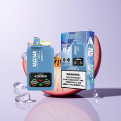 Fersken Is - Blåbær Is Razz Bar 40000 Puffs Type-C Port 5% Nikotinindhold