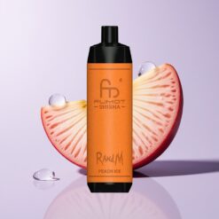 Fersken Is RandM Fumot Shisha 10000 Puffs 18ml