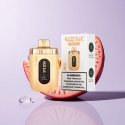 Fersken Is Razz Bar 50K Puffs Type-C Genopladelig