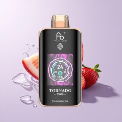 Jordbær Is Fumot Tornado 25000 Puffs HD Skærm 700mAh Genopladelig