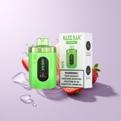 Jordbær Is Razz Bar 50K Mund Type-C Genopladelig