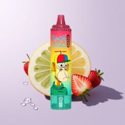 Jordbær Kiwi RandM Fumot Tornado 15000 Puffs 25ml