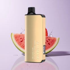 Jordbær Kokos Vandmelon Alibarbar Ingot 9000 Puffs 22ml LED Skærm