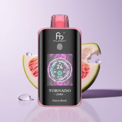 Kirsebombe Fumot Tornado 25000 Puffs HD Skærm 700mAh Genopladelig