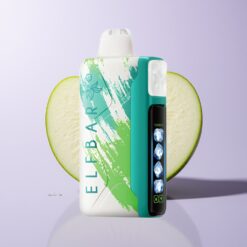 Elf Bar Ice King 40000 Puffs Genanvendelig Vape Sur Æble Is med Justerbar Køling og LCD-skærm