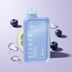 Elf Bar Raya D1 13000 Puffs Blåbær Is Med 18ml Kapacitet Og Type-C Opladning